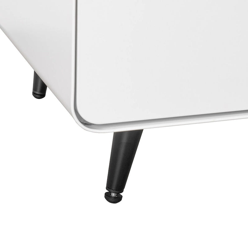 Modern Steel Nightstand Storage Cabinet with 3 Drawers for Living Room,Bedroom